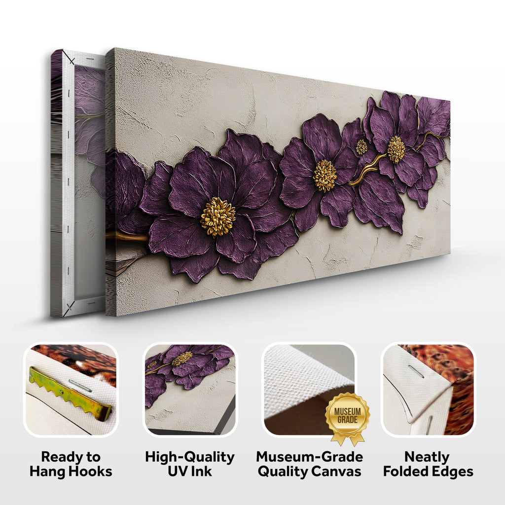 Purple Flower - Wall Art
