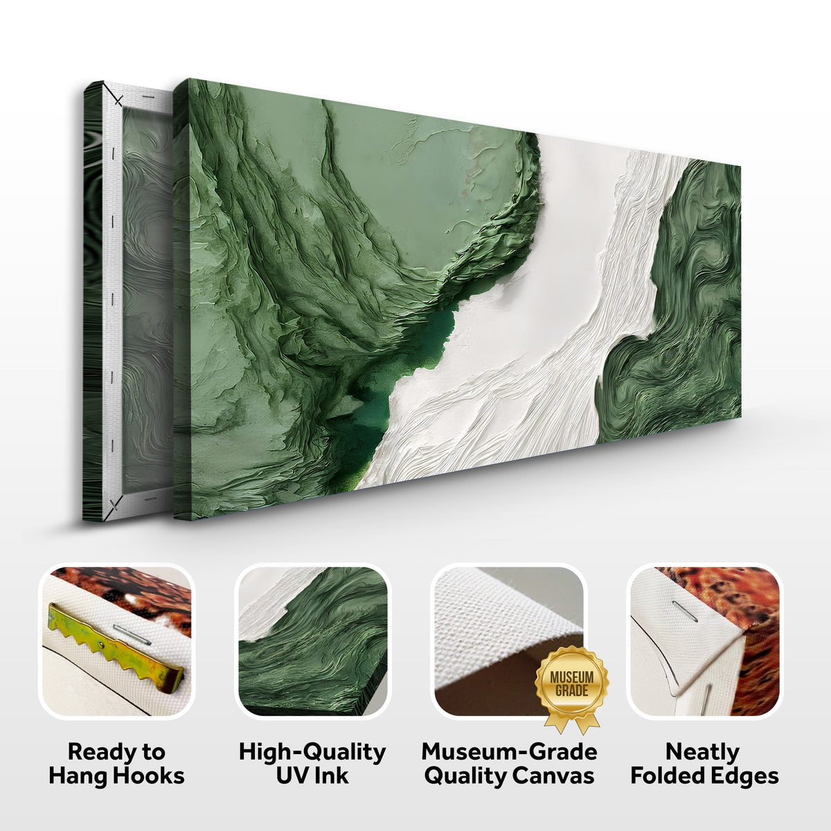 Green Rivers V - Abstract Wall Art