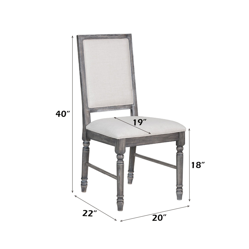 Leventis Weathered Dining Set with 6 Chairs
