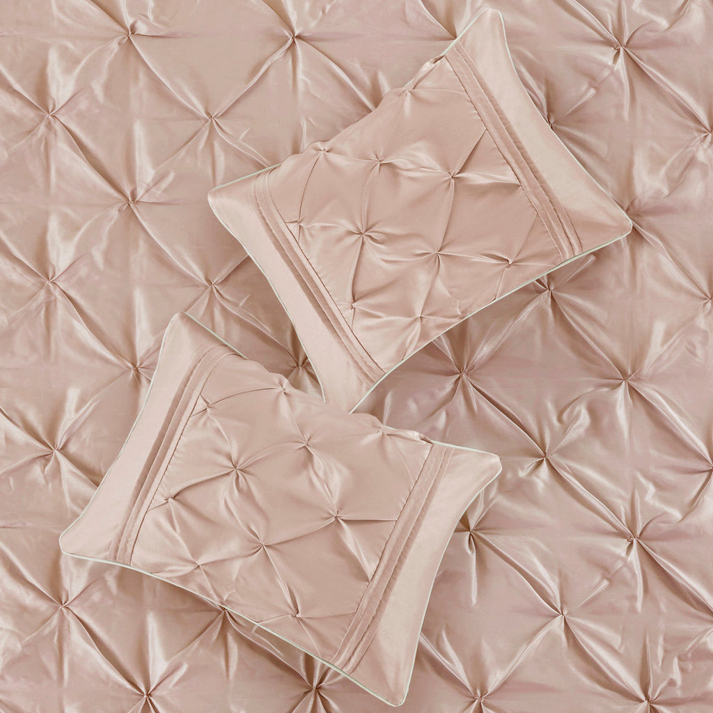 Blush 7 Piece Tufted Full Comforter Set