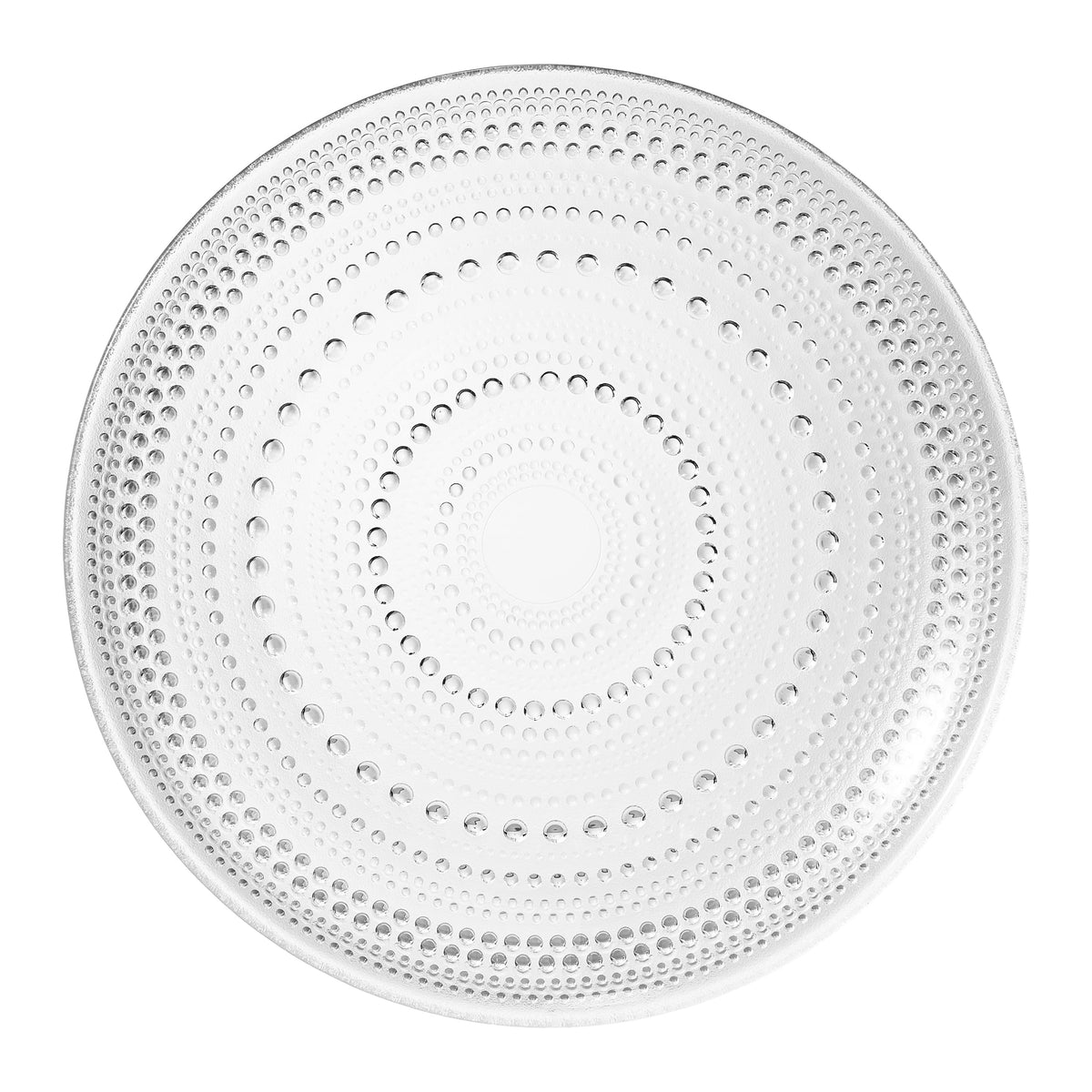 Clear Glass Hobnail Dinner Plates – Set of 4