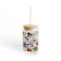Playful Halloween Ghosts Sipper Glass – 16 oz