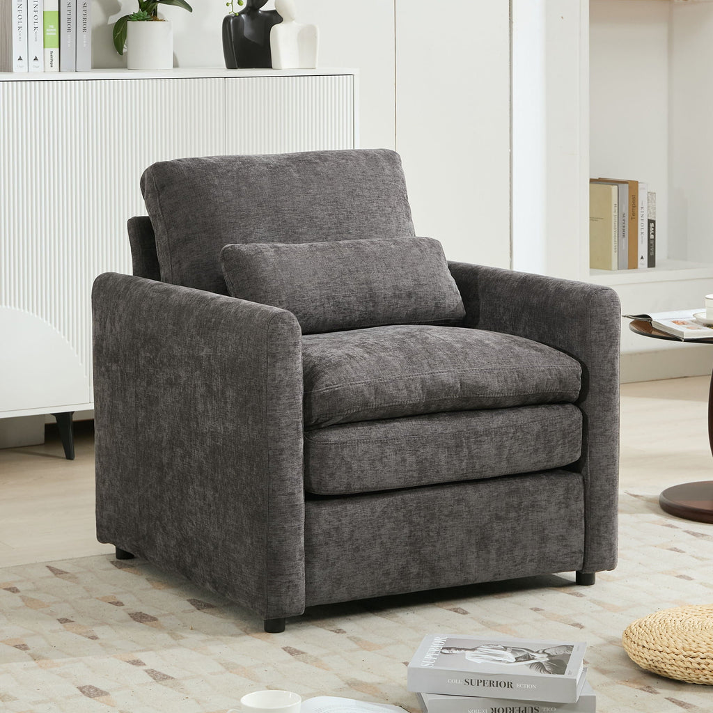 Cozy Upholstered Cushion Armchair