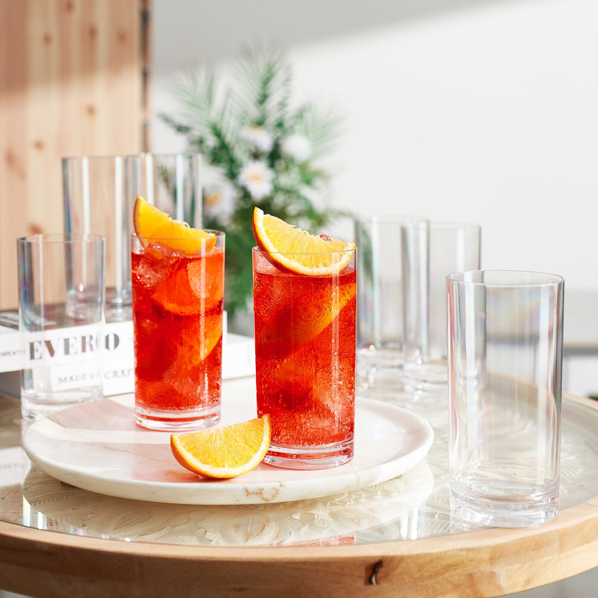 Barcelona Acrylic Highball Glasses – Set of 8