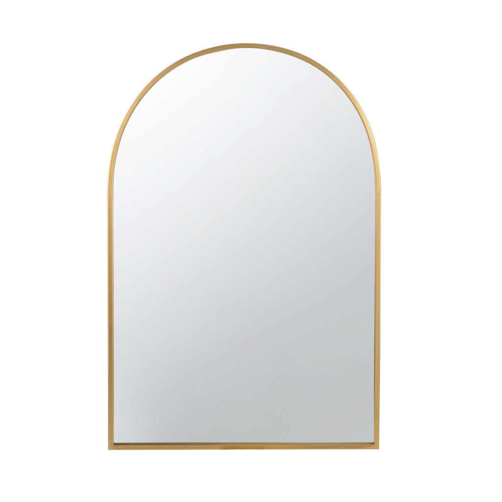 Elegant Arched Mirror With Metal Frame – Wall Mirror for Living Room, Bedroom, or Entryway