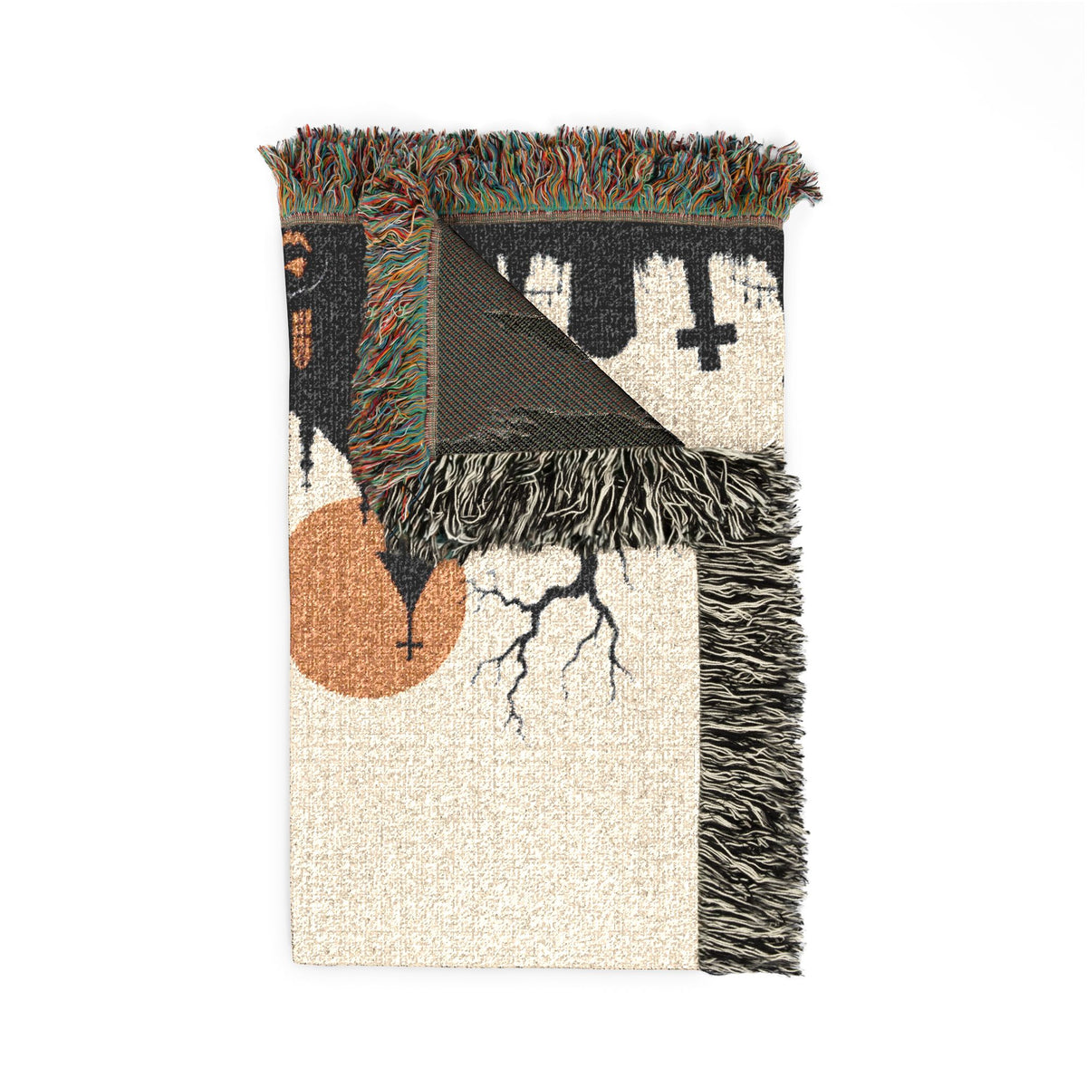 Spooky Harvest Woven Throw Blanket – Moonlit House