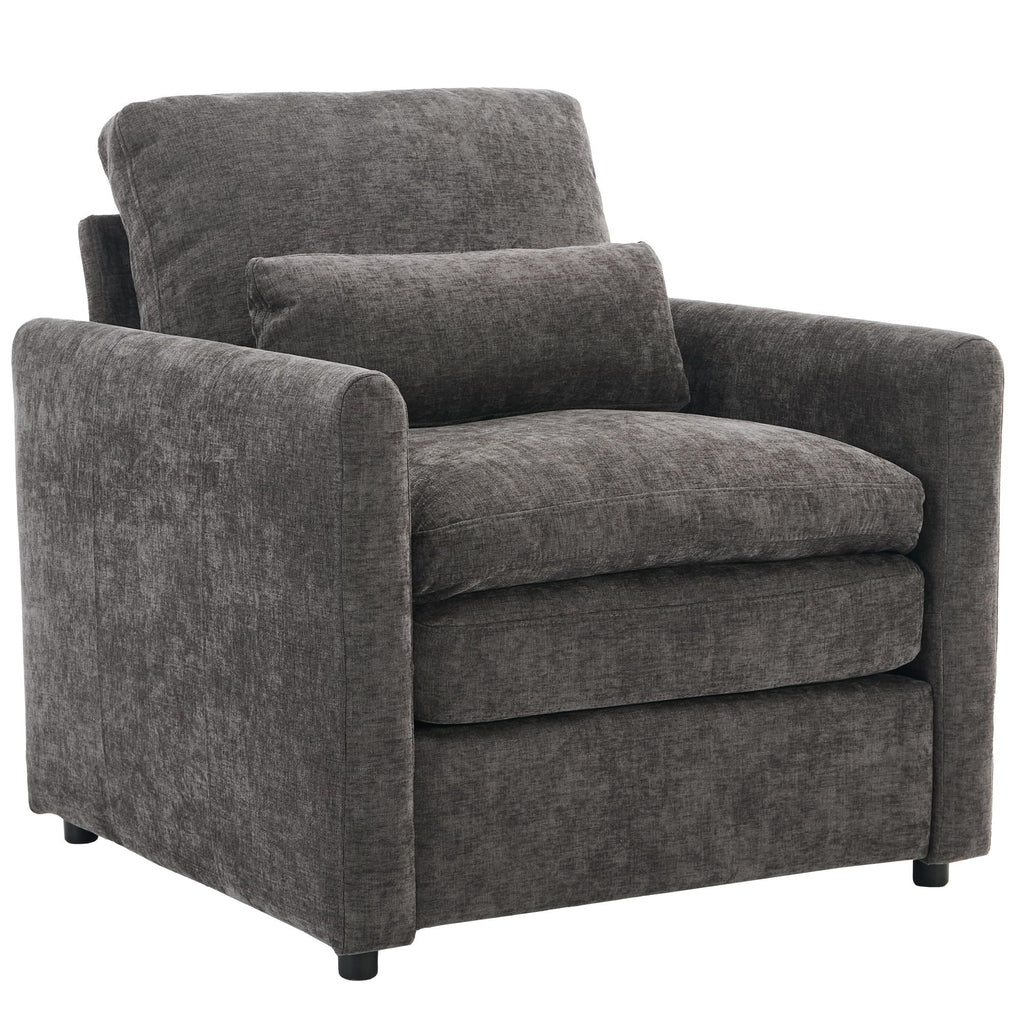 Cozy Upholstered Cushion Armchair