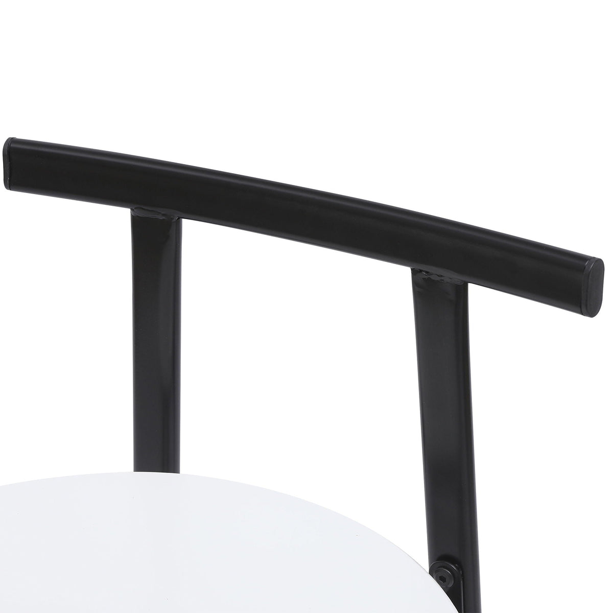 Modern Bar Stools with Backrest – Set of 3