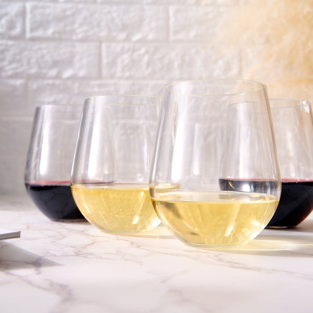 Barcelona Acrylic Stemless Wine Glasses – Set of 6