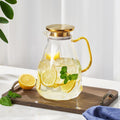 Classic Gold and Glass Pitcher