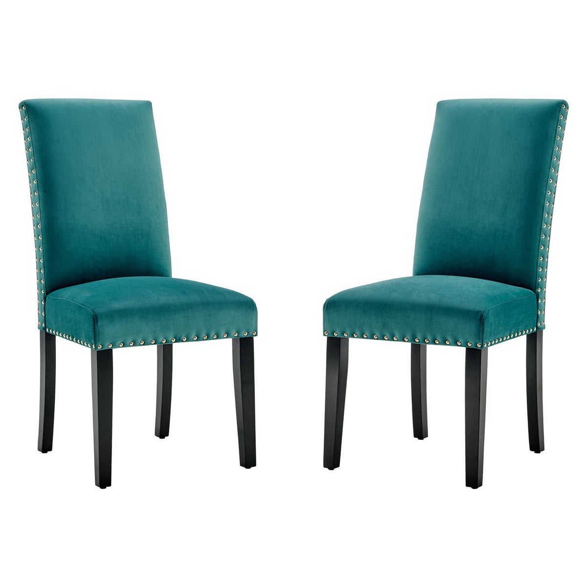 Velvet Dining Side Chairs Set of 2 by Modway
