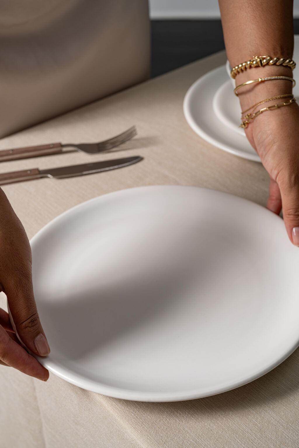The Grande Plate – Ceramic Dinner Plates, Set of 4