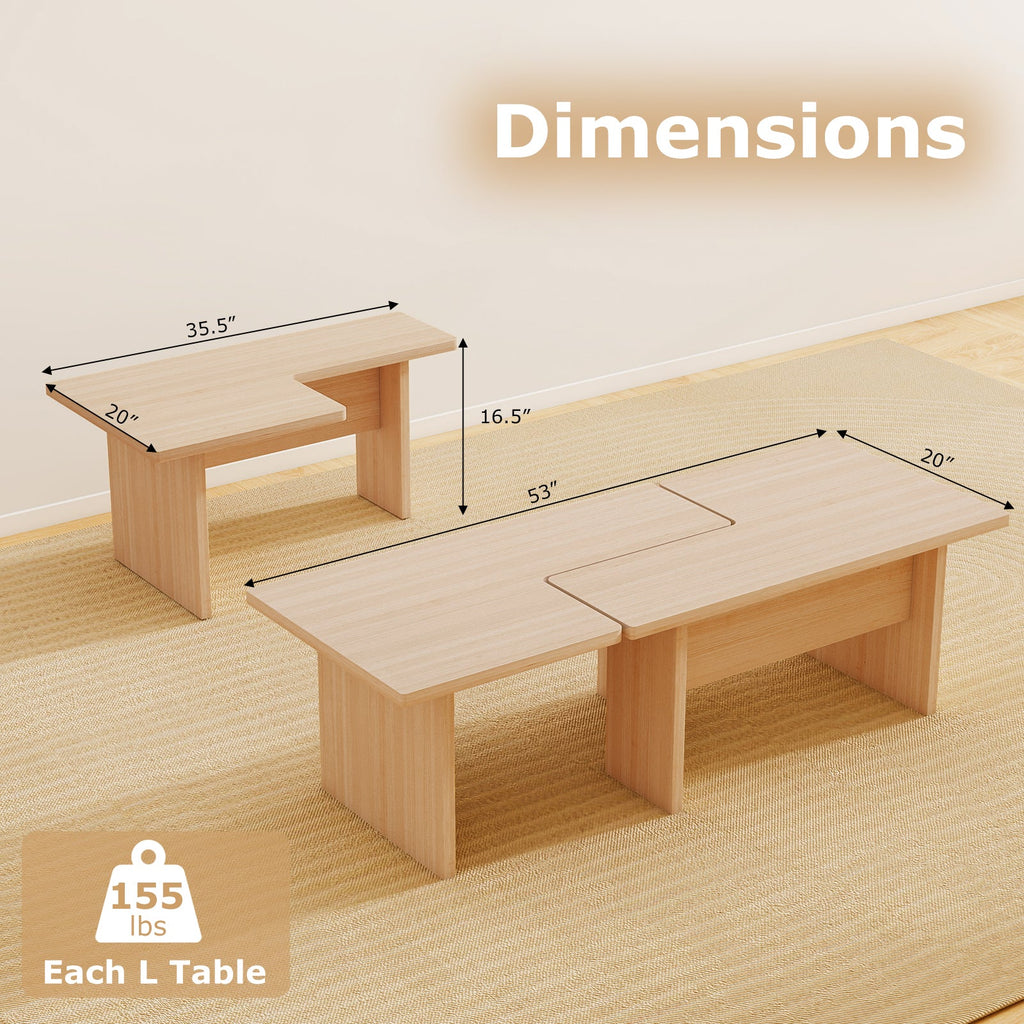 The Modular Coffee Table-Set of 2