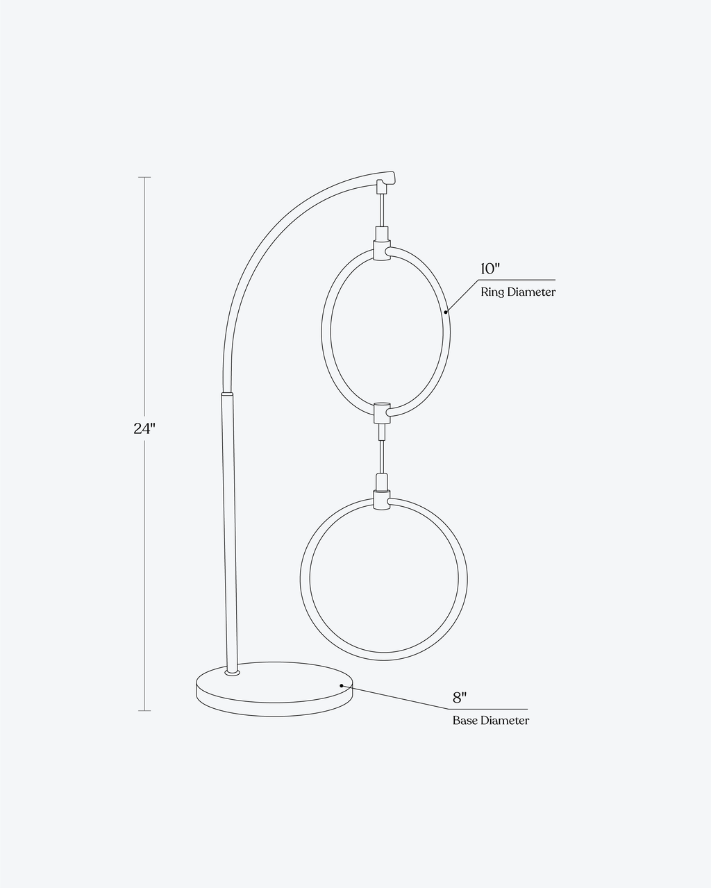 The Duo LED Table Lamp-Dimmable Touch Control