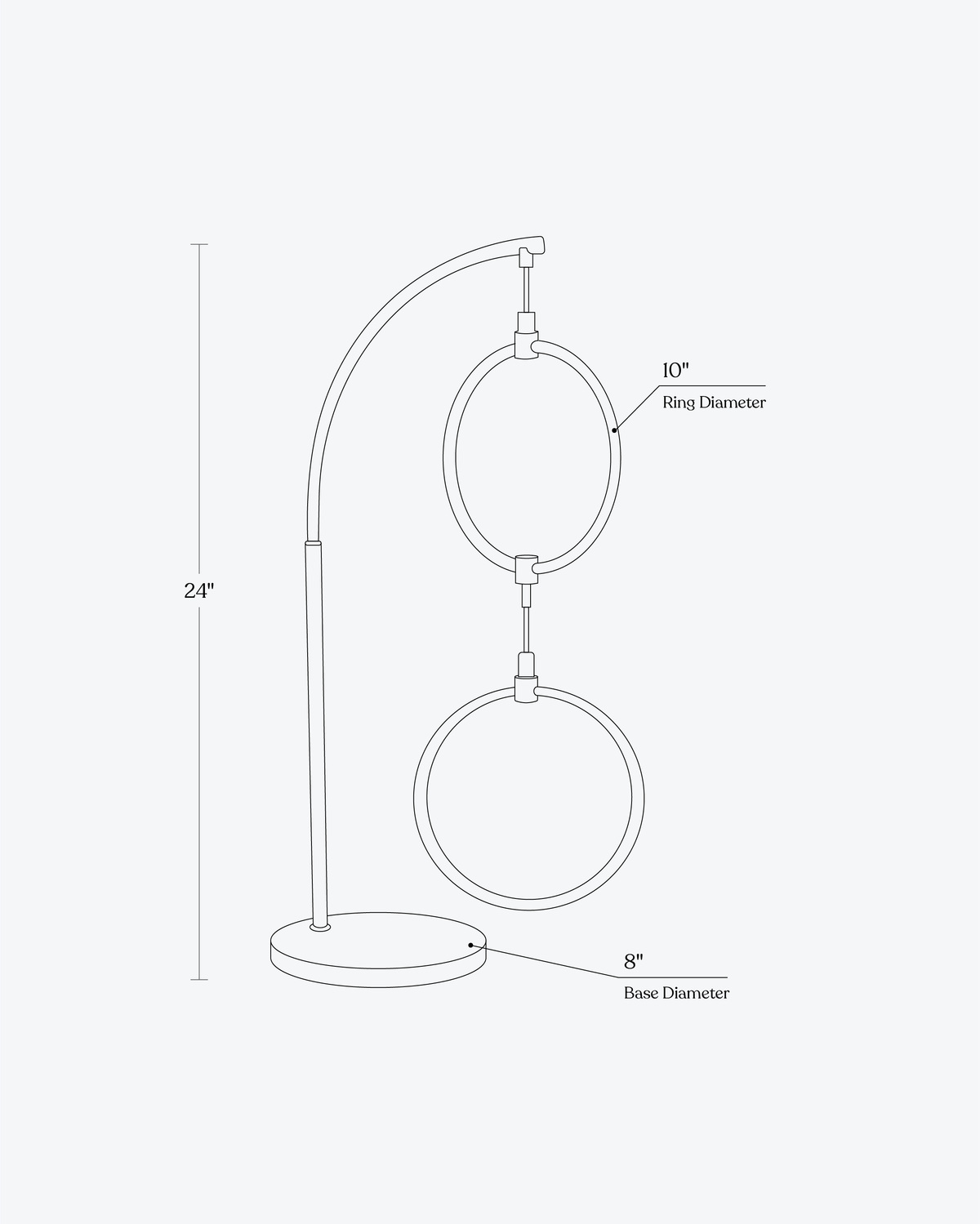 The Duo LED Table Lamp-Dimmable Touch Control