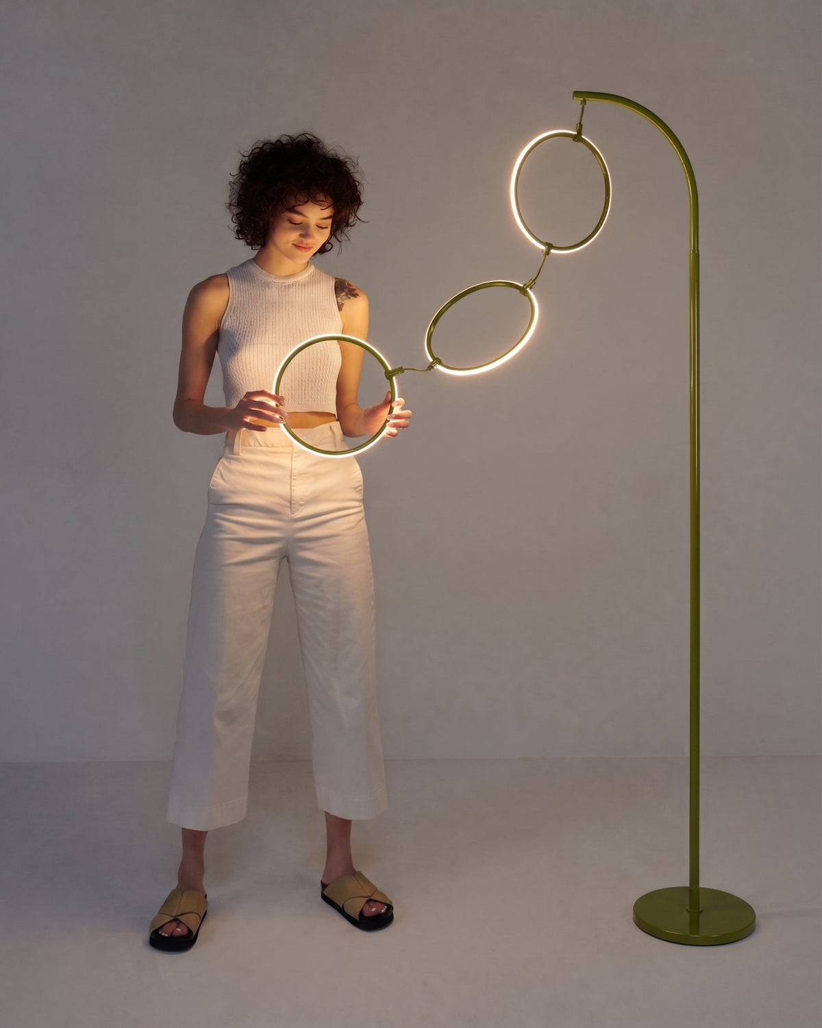 The Trio LED Floor Lamp-Dimmable Touch Control