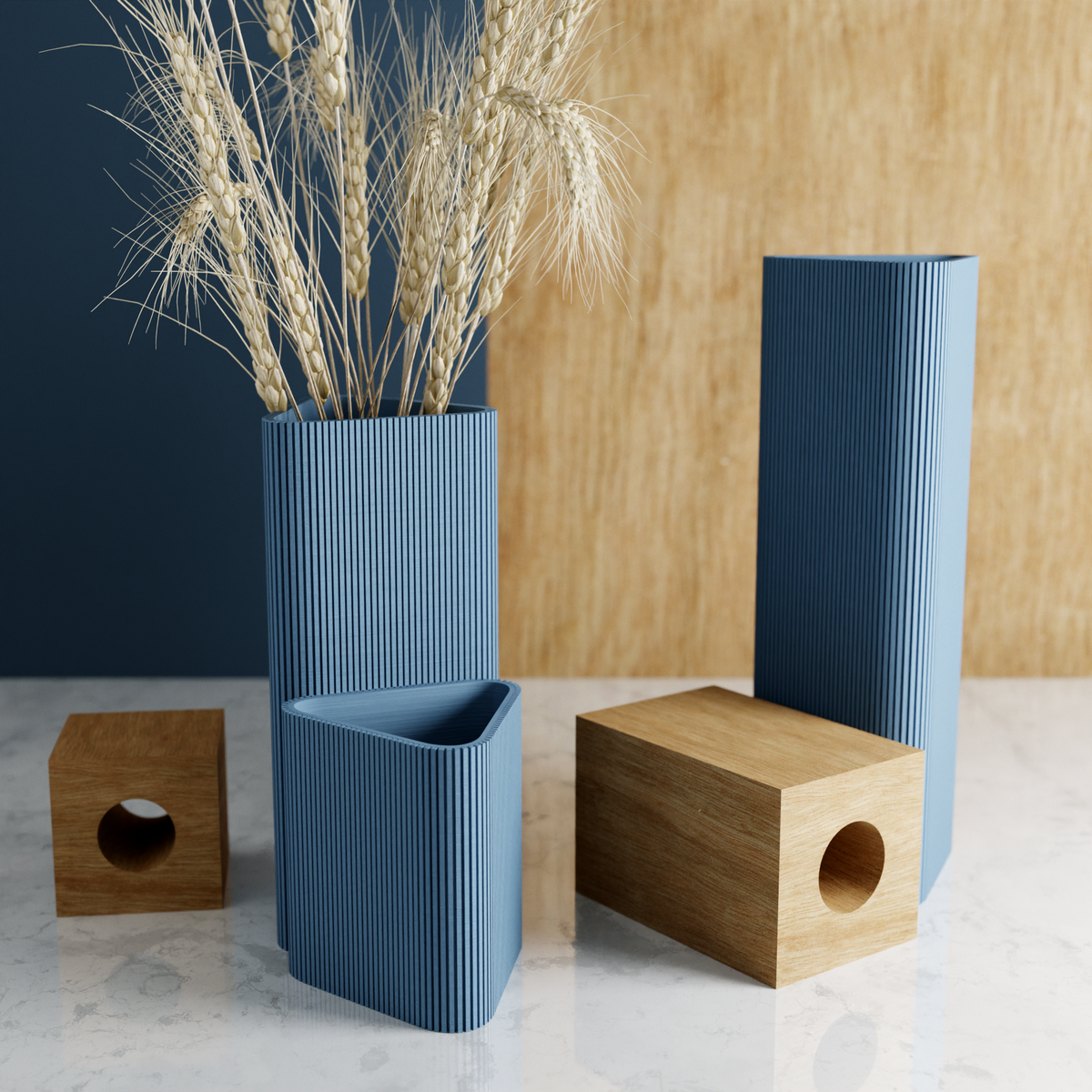 The Triangle Vase-Made with Plant-Based Materials
