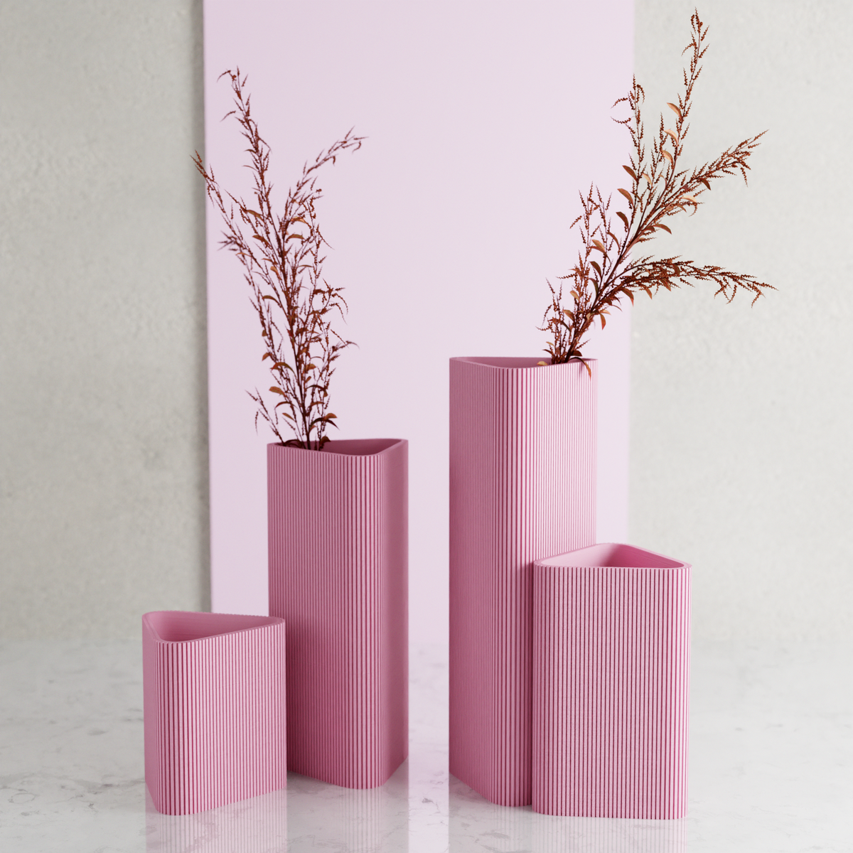 The Triangle Vase-Made with Plant-Based Materials