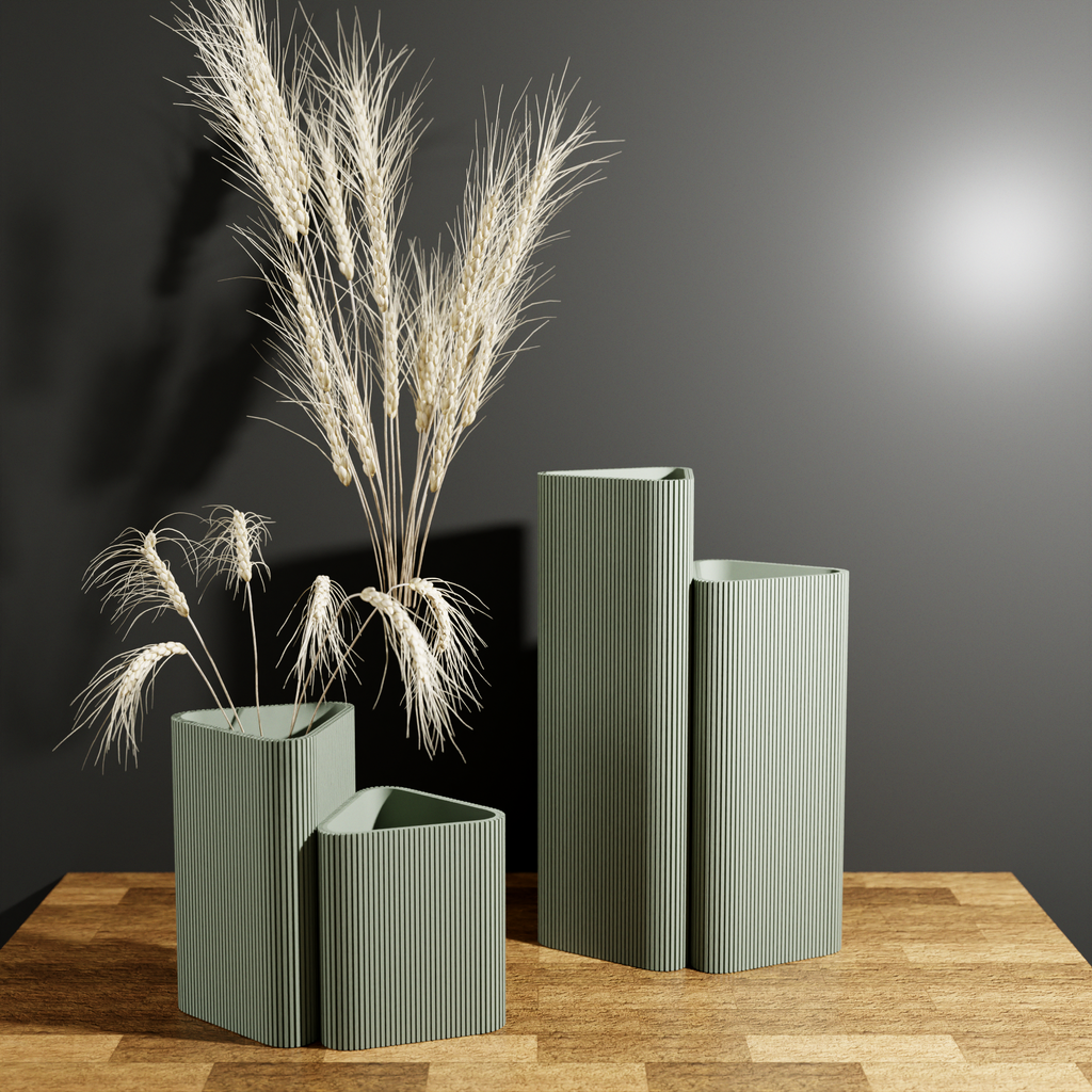 The Triangle Vase-Made with Plant-Based Materials