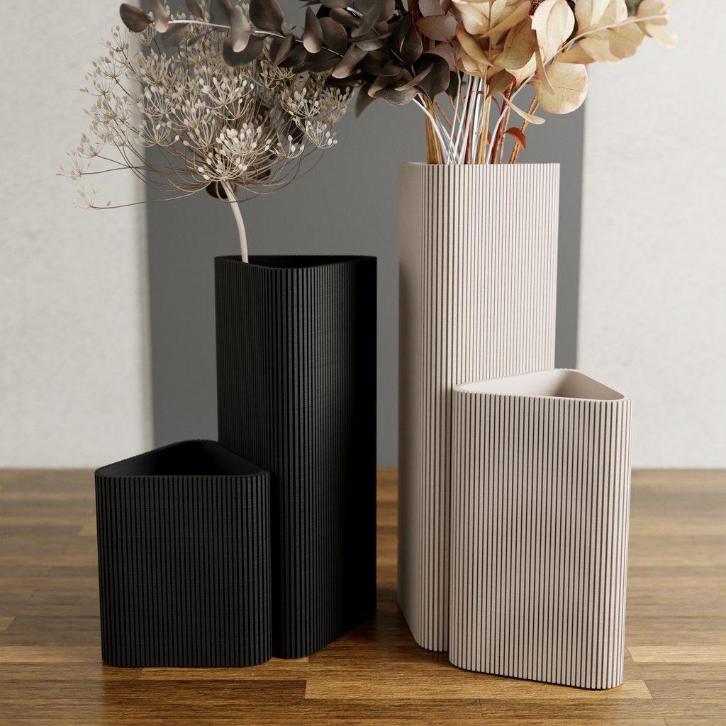 The Triangle Vase-Made with Plant-Based Materials