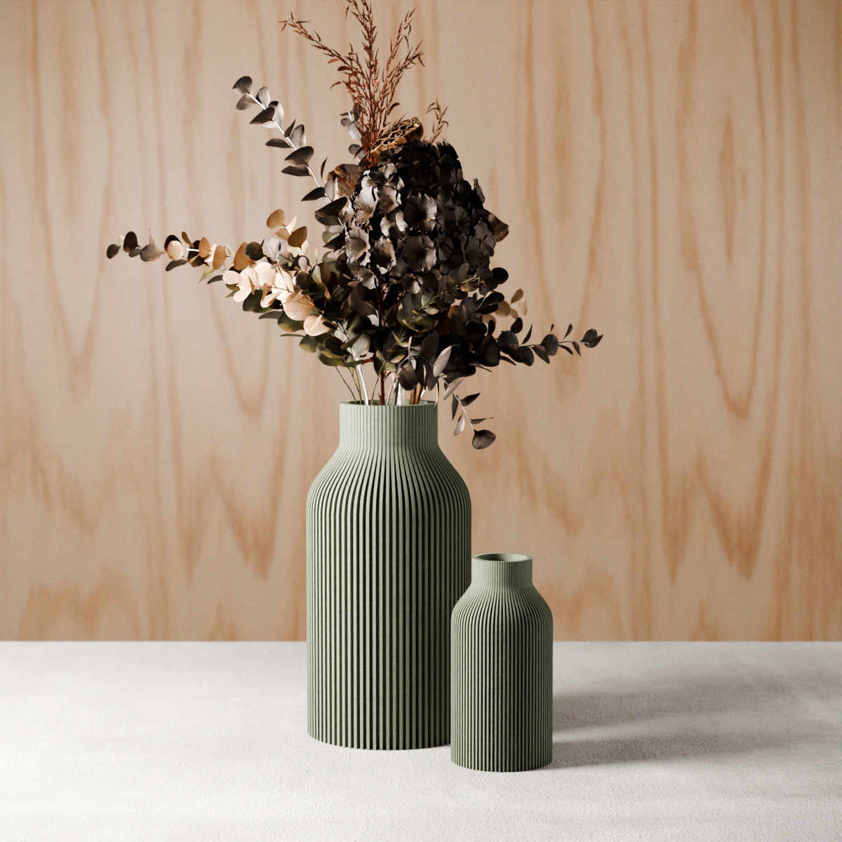 The Bottle Decorative Vase-Made with Eco-Friendly Materials
