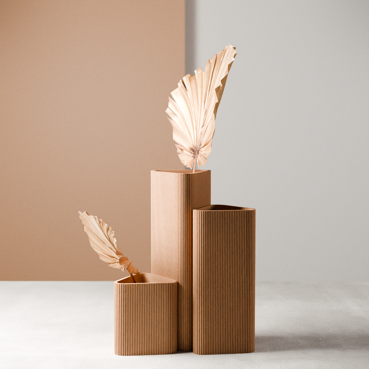The Triangle Vase-Made with Plant-Based Materials