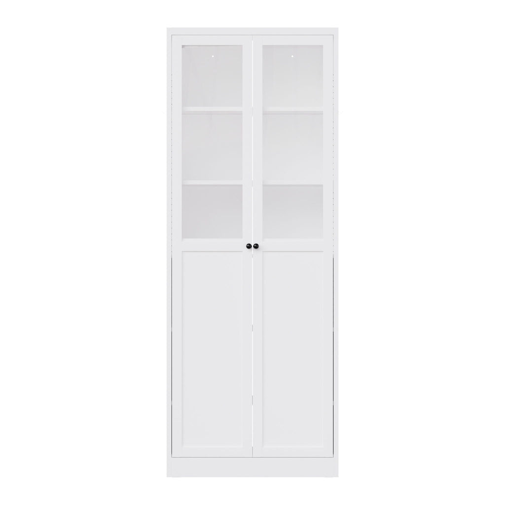 Tall Metal Kitchen Pantry Cabinet with Adjustable Shelves And Silent Magnetic Doors