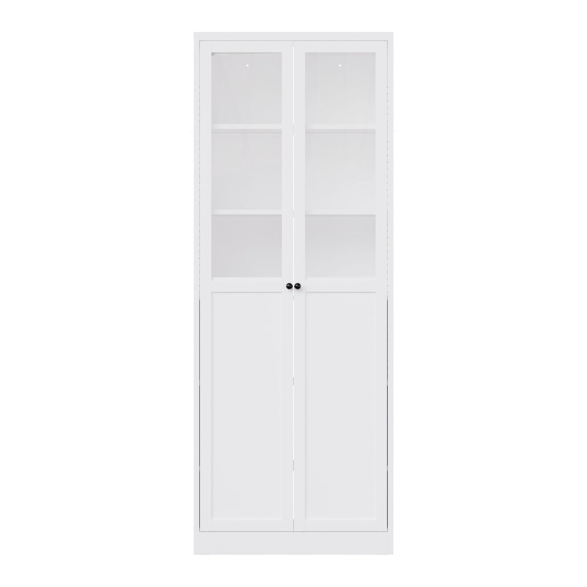 Tall Metal Kitchen Pantry Cabinet with Adjustable Shelves And Silent Magnetic Doors