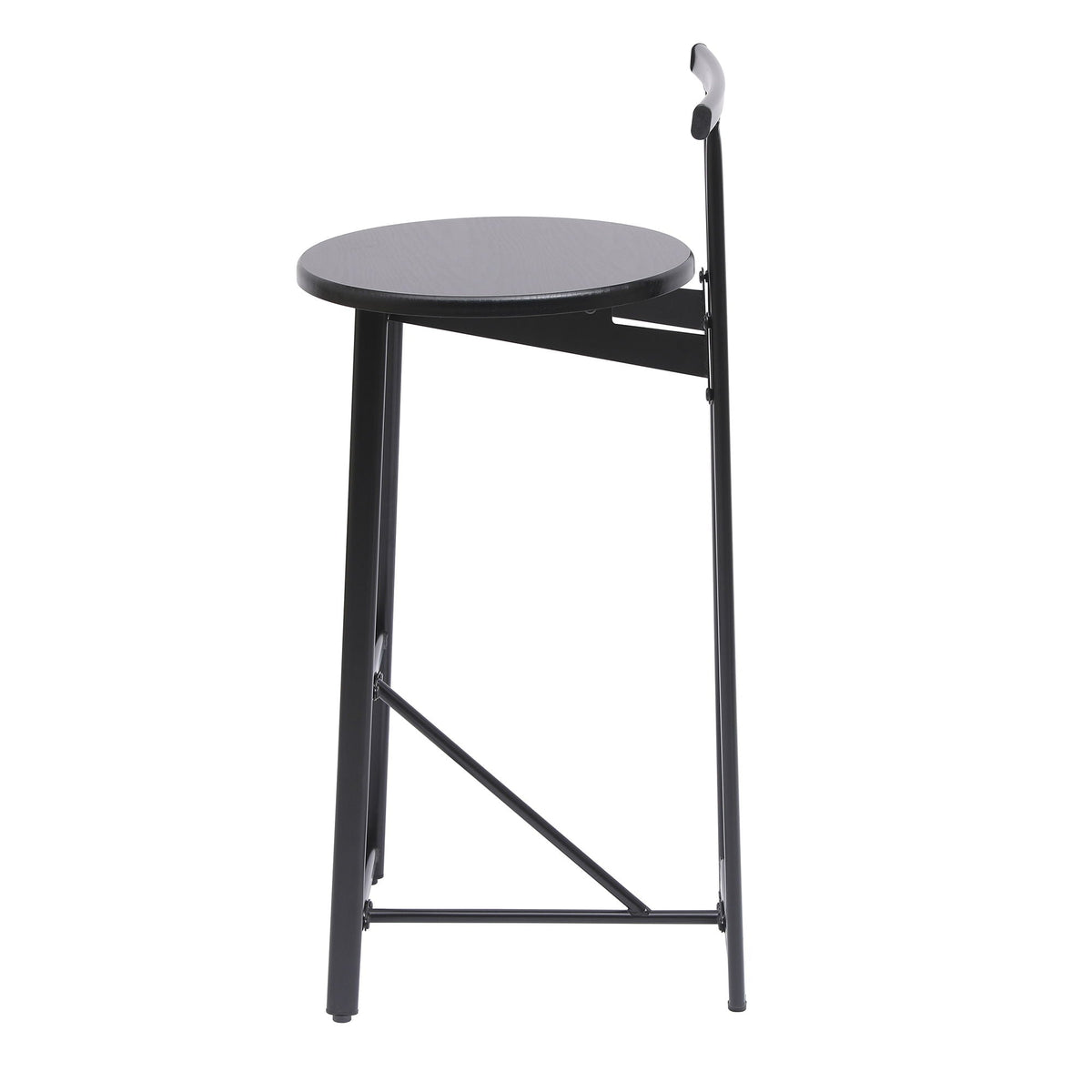 Modern Bar Stools with Backrest – Set of 3