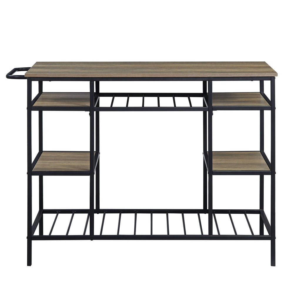 The Lona Kitchen Island-6 Open Shelves