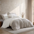 Preston 5-Piece Textured Woven Jacquard Comforter Ensemble
