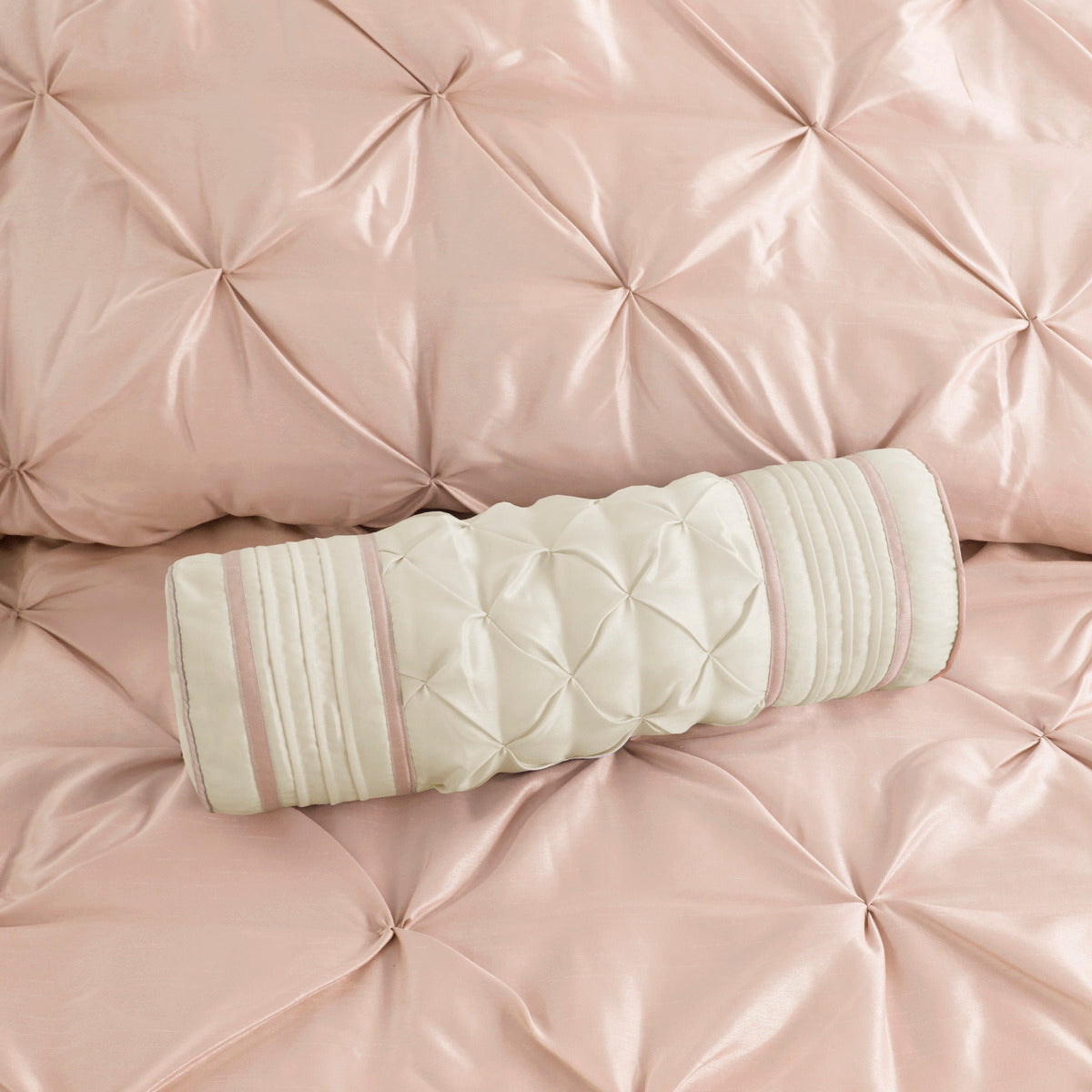Blush 7 Piece Tufted Full Comforter Set