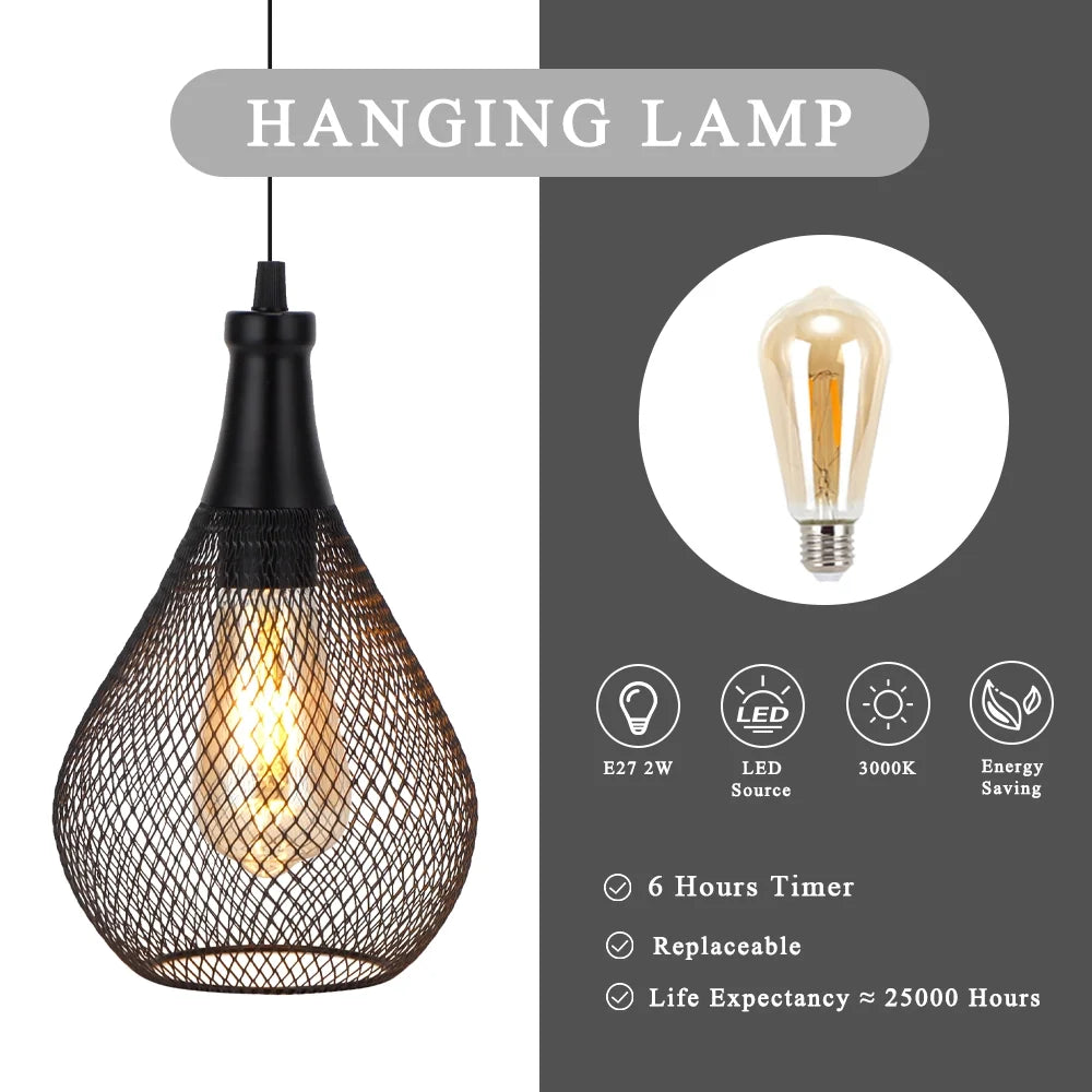 Cordless Hanging Lamp – Portable Decorative Light