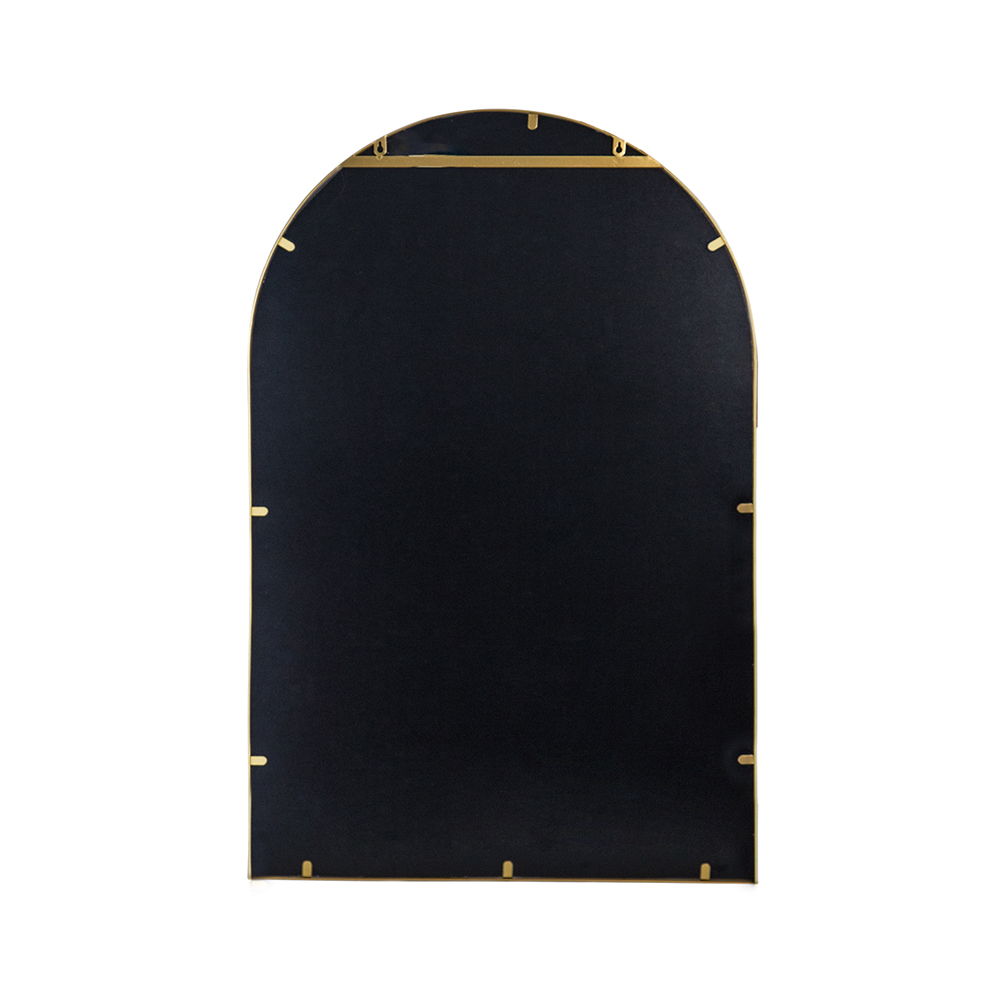 Elegant Arched Mirror With Metal Frame – Wall Mirror for Living Room, Bedroom, or Entryway