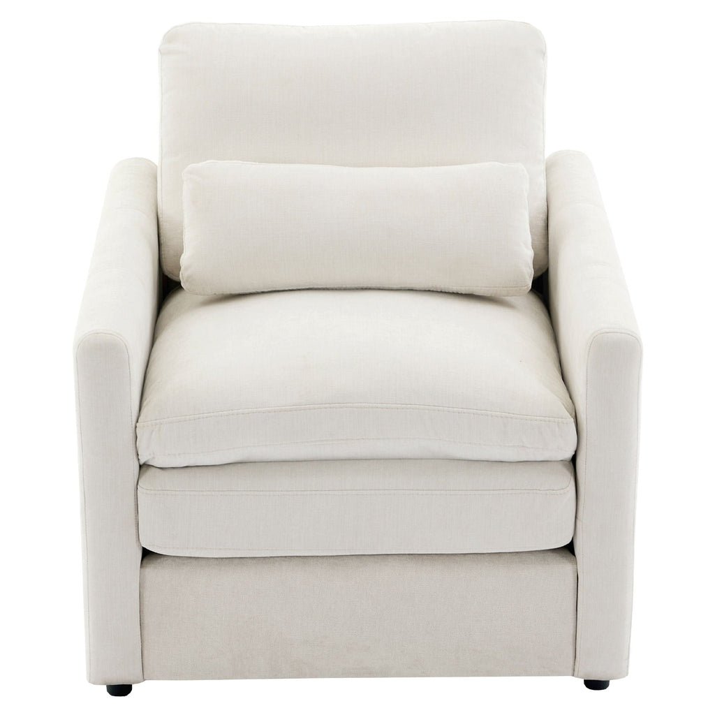 Cozy Upholstered Cushion Armchair