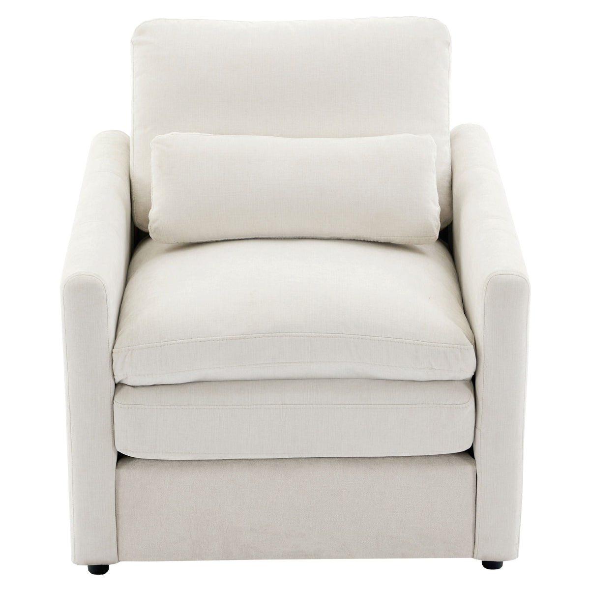 Cozy Upholstered Cushion Armchair