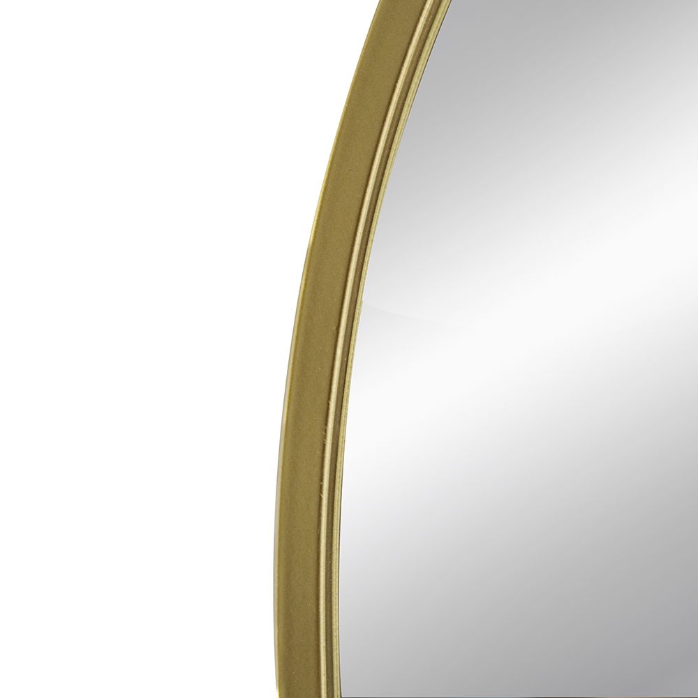 Elegant Arched Mirror With Metal Frame – Wall Mirror for Living Room, Bedroom, or Entryway