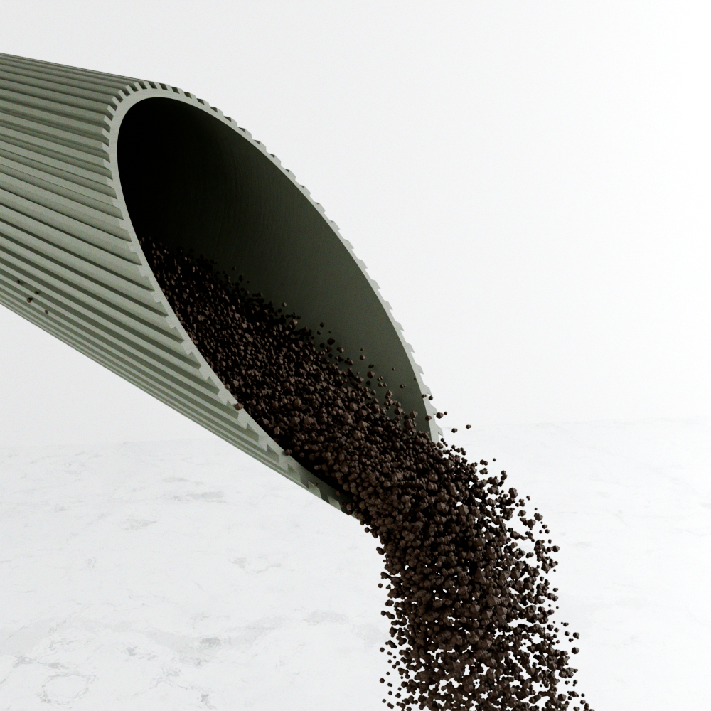The Cylindrical Soil Scoop-Made with Plant-Based Materials