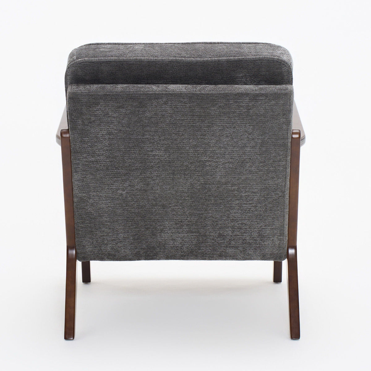 Sleek Mid-Century Chair with Lumbar Pillow