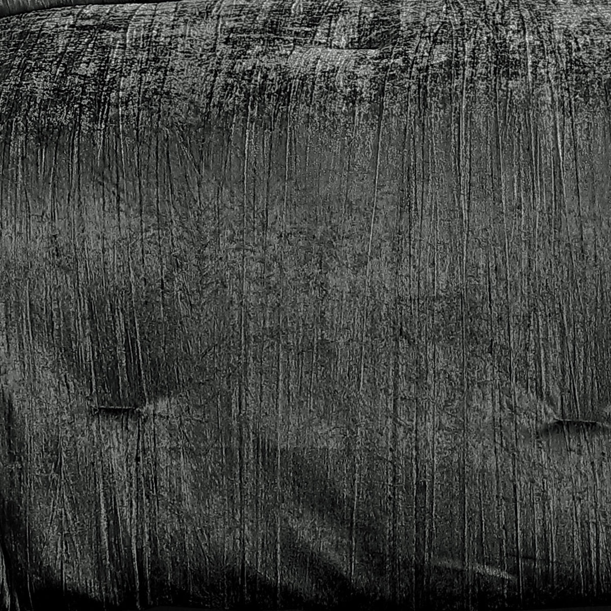The Turin Charcoal 7 Piece Crinkle Velvet Comforter Ensemble