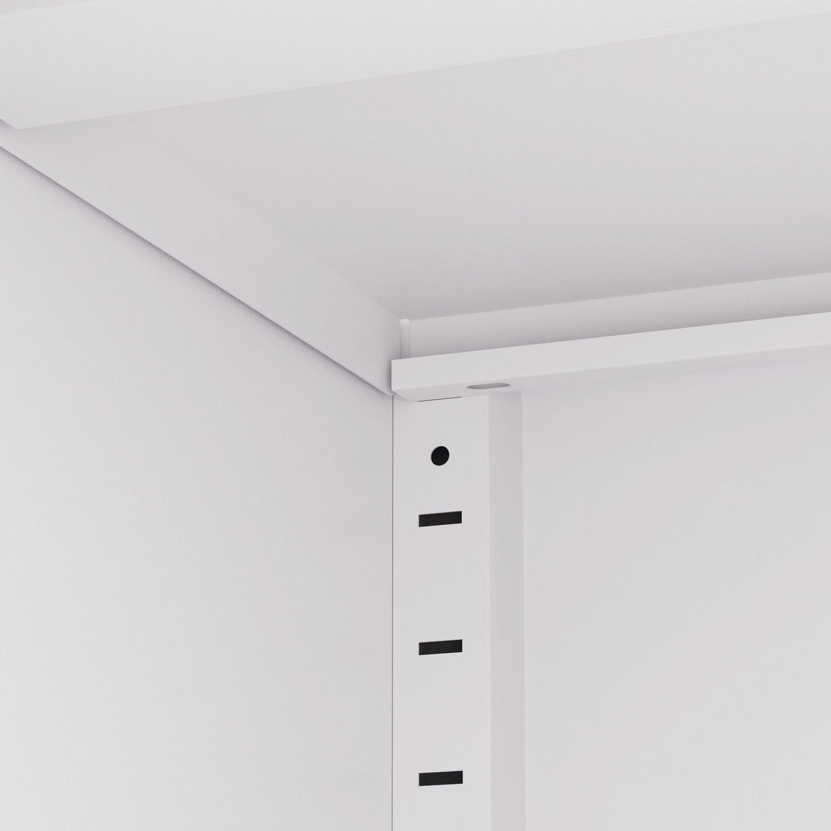 Tall Metal Kitchen Pantry Cabinet with Adjustable Shelves And Silent Magnetic Doors