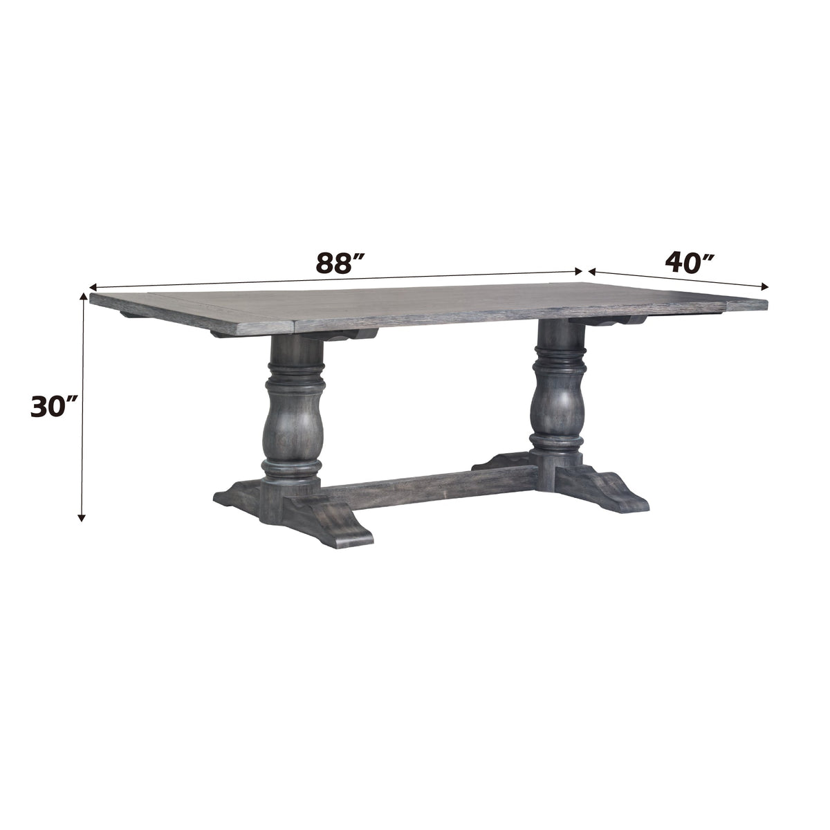 Leventis Weathered Dining Set with 6 Chairs