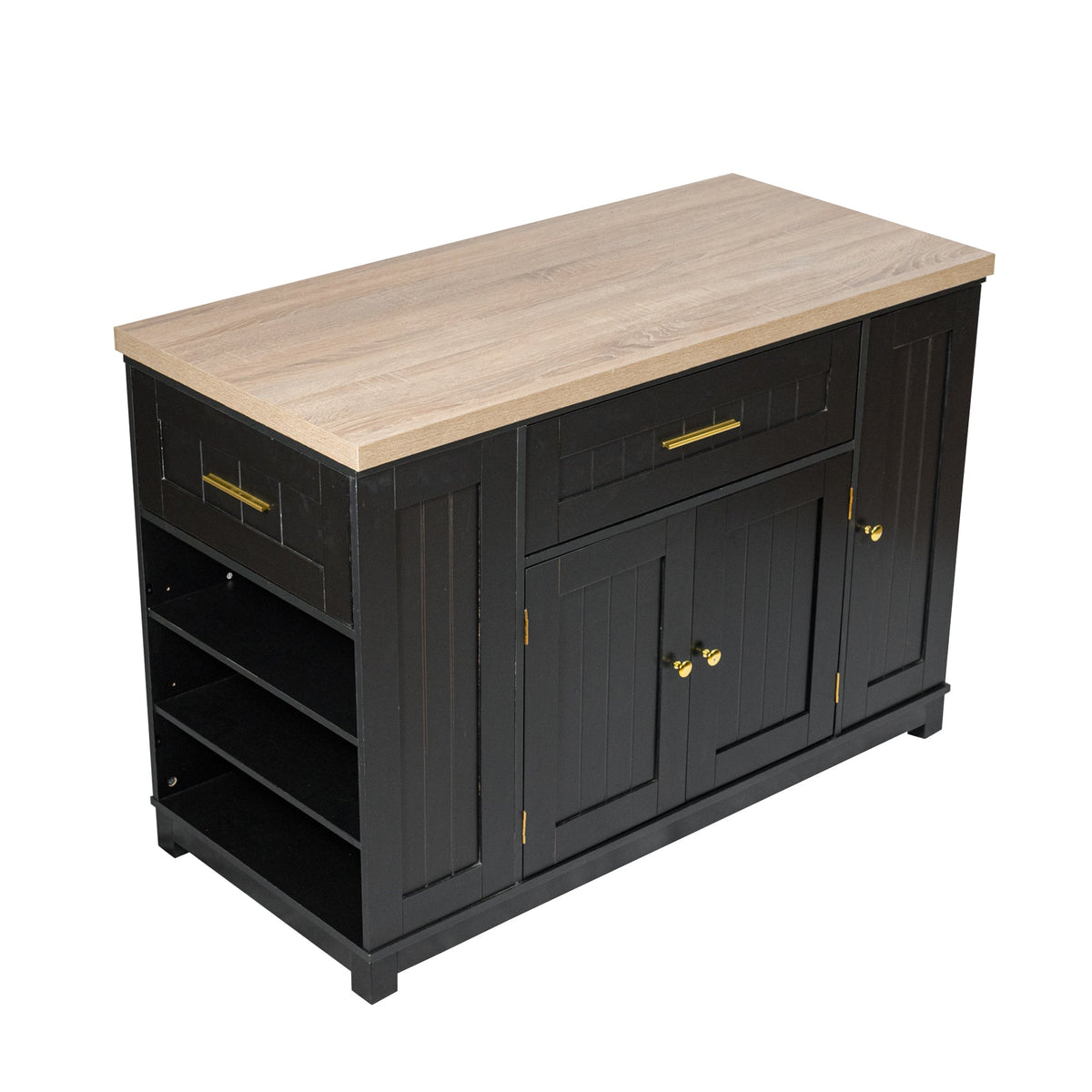 52" Kitchen Island with Cabinets