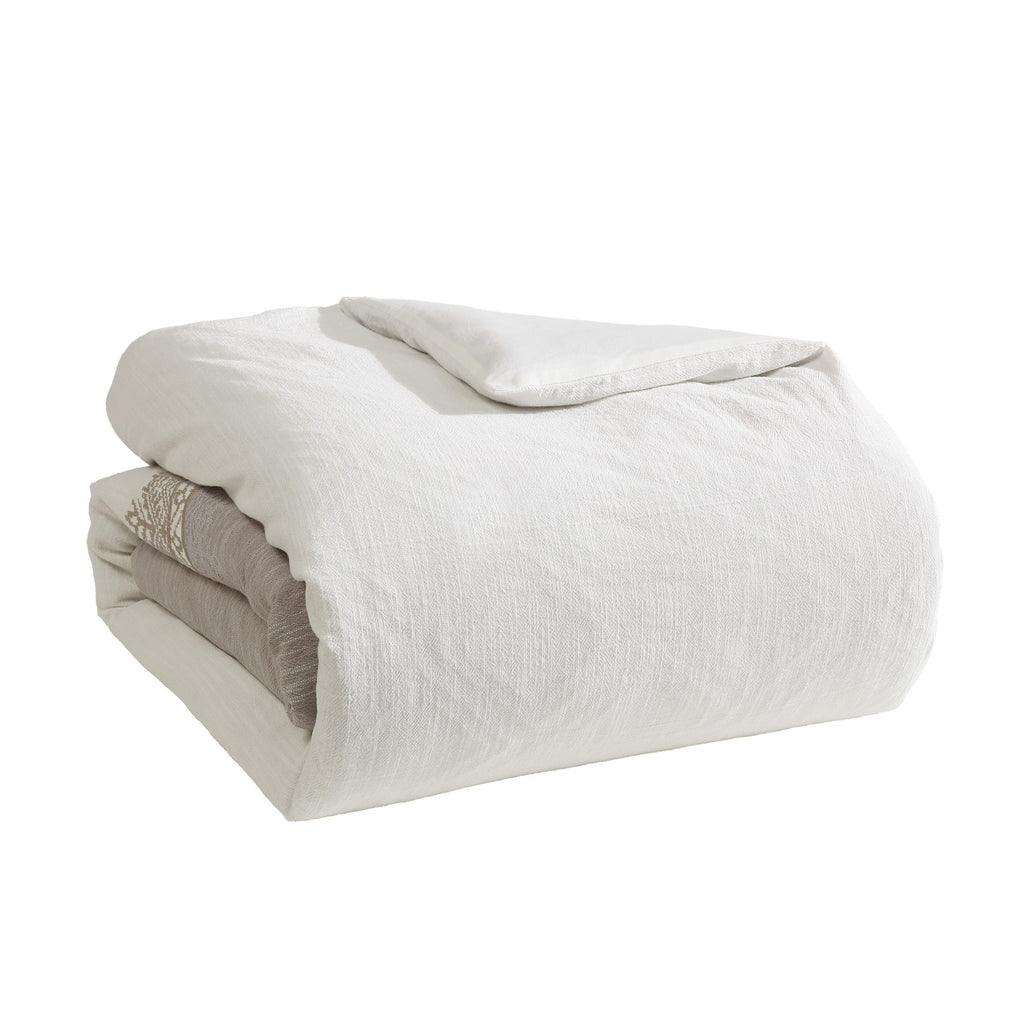 Preston 5-Piece Textured Woven Jacquard Comforter Ensemble