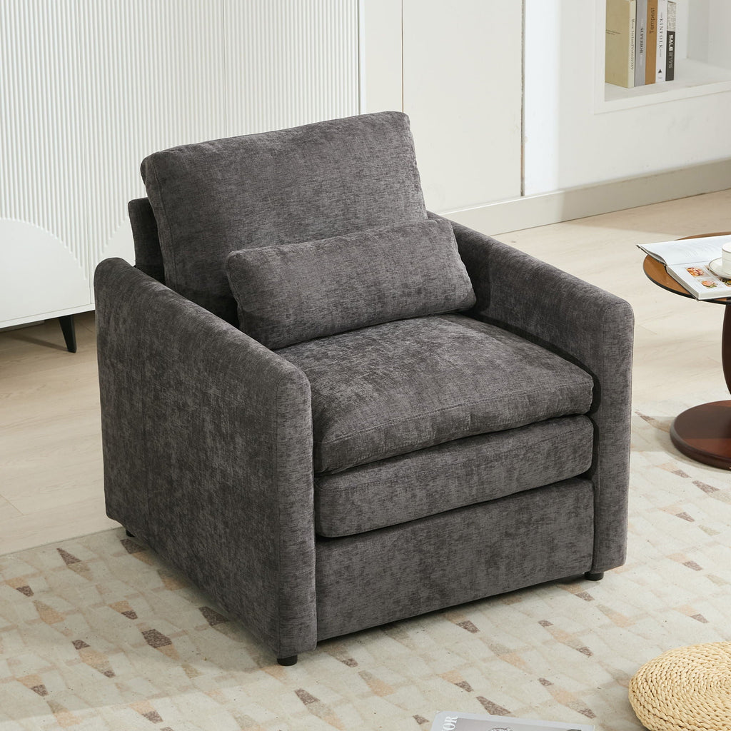 Cozy Upholstered Cushion Armchair