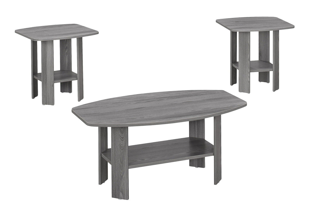 Casual 3 Piece Table Set -1 Coffee Table, 2 End Tables