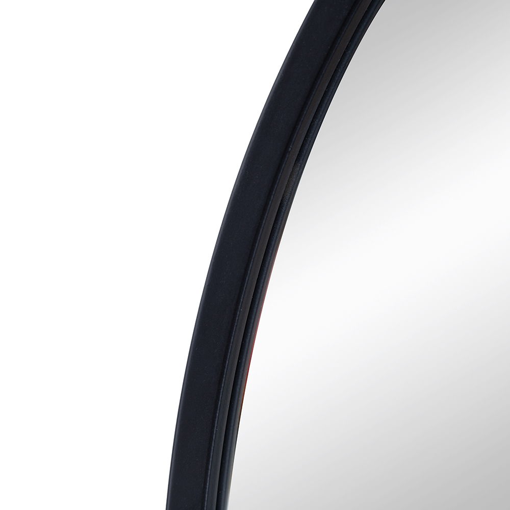 Elegant Arched Mirror With Metal Frame – Wall Mirror for Living Room, Bedroom, or Entryway