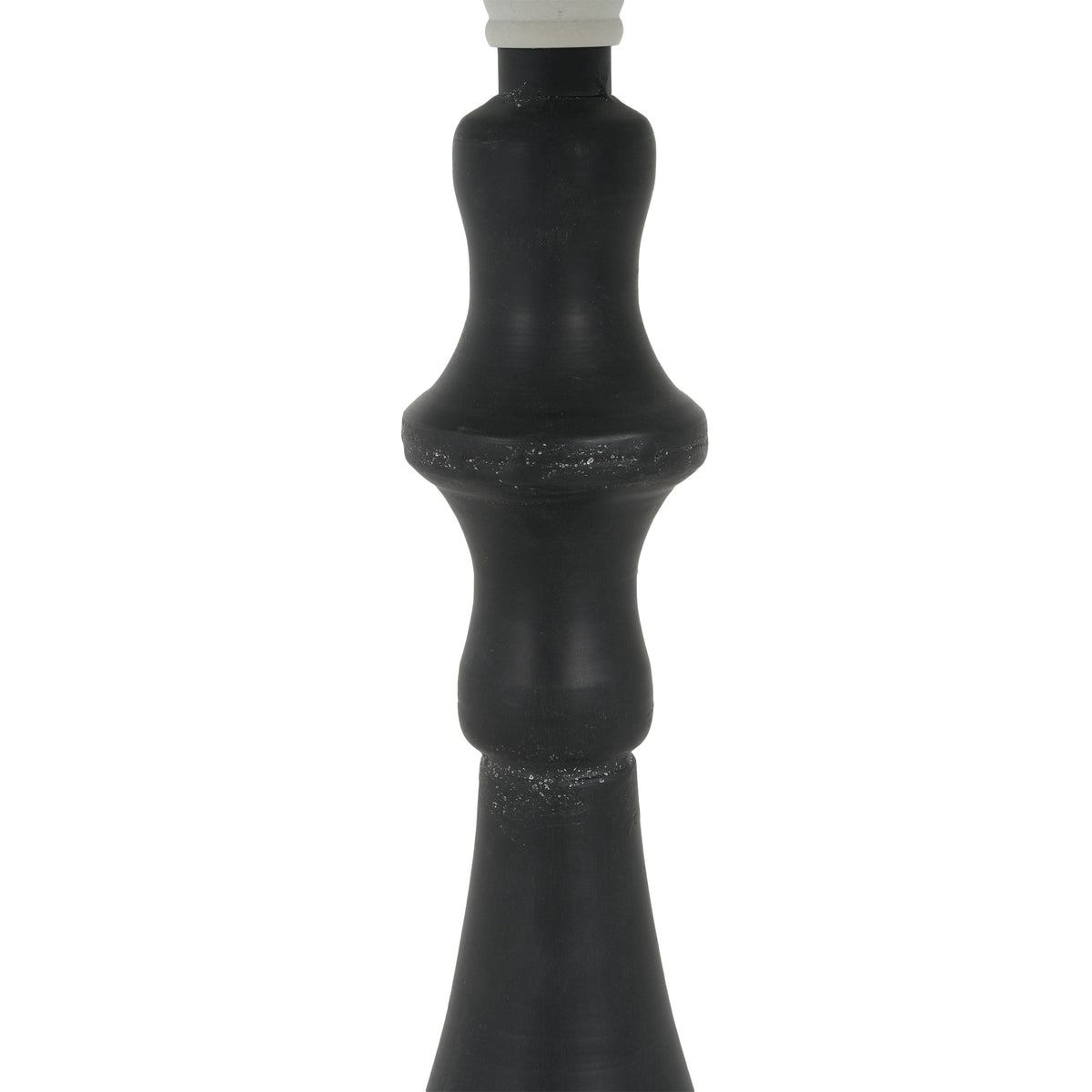 Metal Accent Pedestal Table, Hand-Hammered Texture-White+Black