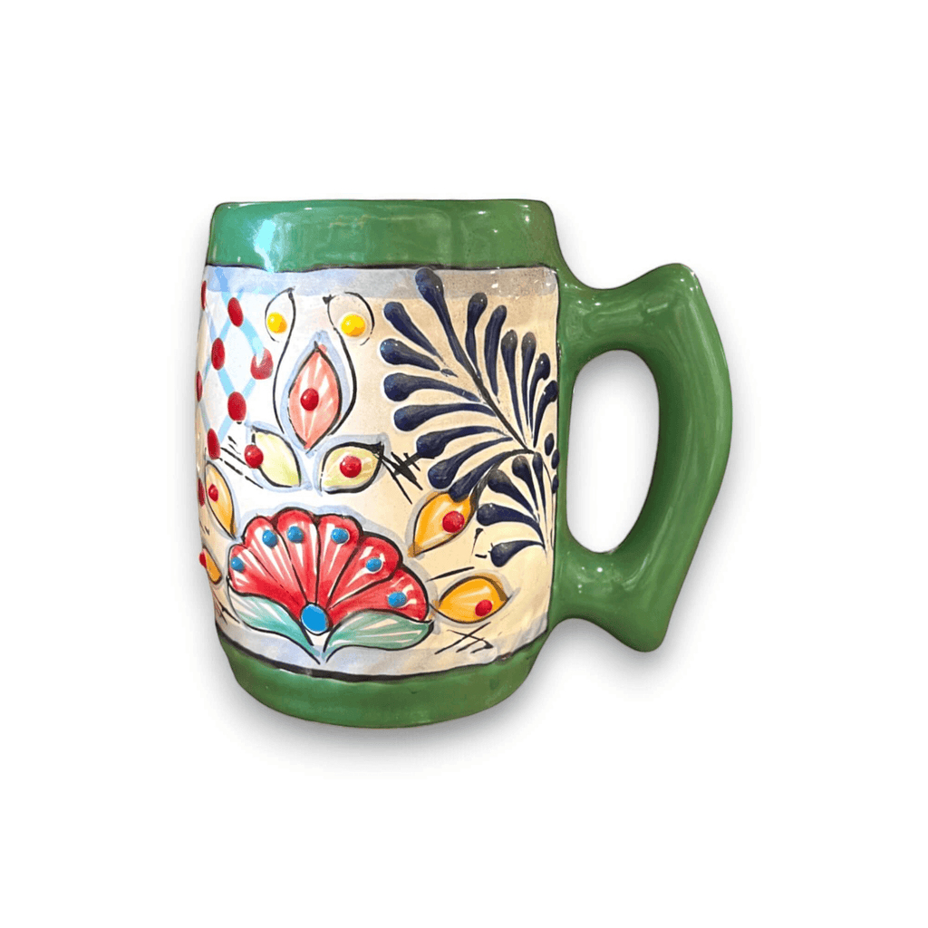Handmade Talavera Ceramic Coffee Mug – Colorful
