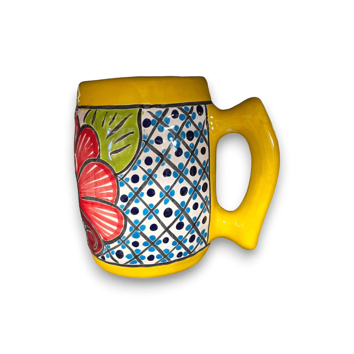 Handmade Talavera Ceramic Coffee Mug – Colorful